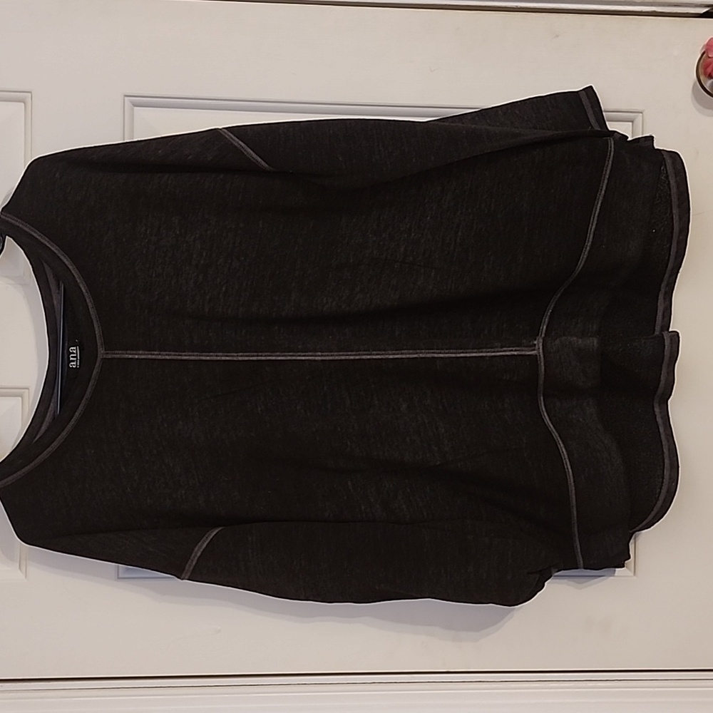 A.N.A Drop Shoulder Long Sleeve Lightweight Sweatshirt - Picture 1 of 12